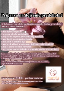 Príprava na dojčenie pre tehotné @ v Rodinnom Montessori centre v Komárne, ZŠ Pohraničná | Nitriansky kraj | Slovensko